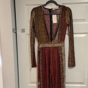 Club Monaco Multicolor Long Sleeve Jumpsuit